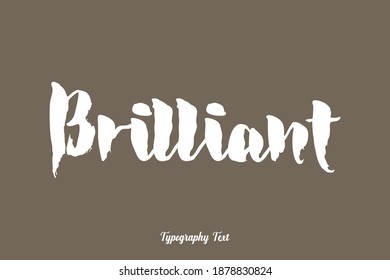 Brillante Tipografía Audaz De Tipografía De Tipo En Fondo Marrón