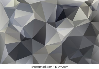 Brilliant color designed low-poly or polygonal triangular mosaic background , Vector illustration.