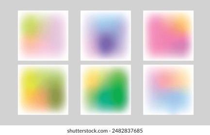 Brilliant color gradient mesh blurred background.