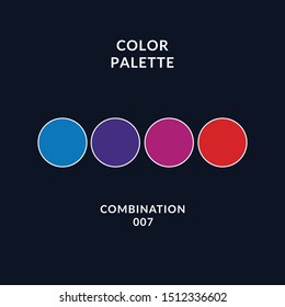 Brilliant color palette combination that is easy to apply, for your design, for printing, because the stock is in eps 10 vector format.