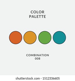 Brilliant color palette combination that is easy to apply, for your design, for printing, because the stock is in eps 10 vector format.