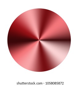 A brilliant cone gradient with a pink gold texture. Vector illustration with a mix of colors for design buttons