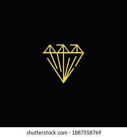 Brilliant, diamond line icon. linear style sign for mobile concept and web design. Symbol, logo illustration. 