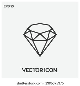 Brilliant, diamond vector icon illustration. Premium quality.