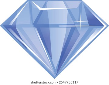 Material brillante de la Ilustración vectorial del diamante