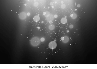 Brillanter Staub, Vektorglanz. Glitzernde glänzende Ornamente für den Hintergrund. Vektorgrafik.