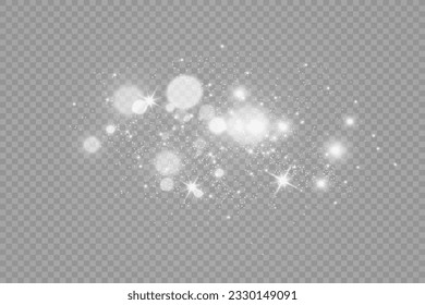 Brilliant dust vector shine. Glittering shiny ornaments for background. Vector illustration.	