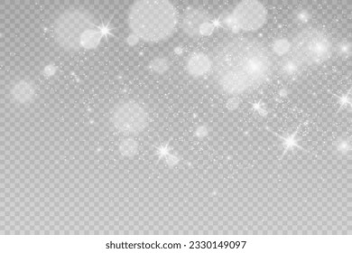 Brilliant dust vector shine. Glittering shiny ornaments for background. Vector illustration.	