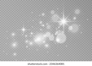 Brilliant dust vector shine. Glittering shiny ornaments for background. Vector illustration.	