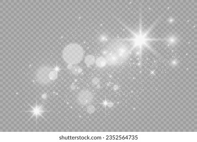 Brilliant dust vector shine. Glittering shiny ornaments for background. Vector illustration.	
