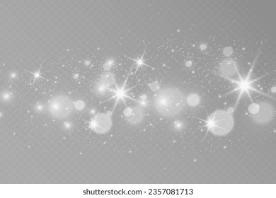 Brilliant dust vector shine. Glittering shiny ornaments for background. Vector illustration.	