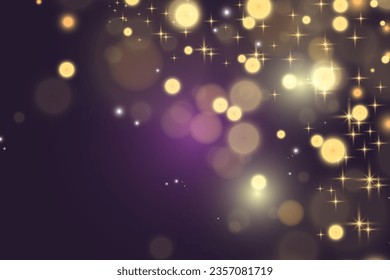 Image vectorielle brillante de poussière. Ornements scintillants pour fond d'écran. Illustration vectorielle.	