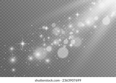 Brilliant dust vector shine. Glittering shiny ornaments for background. Vector illustration.	