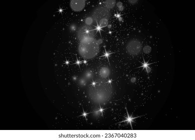 Brilliant dust vector shine. Glittering shiny ornaments for background. Vector illustration.	
