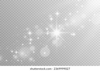 Brilliant dust vector shine. Glittering shiny ornaments for background. Vector illustration.	