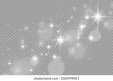 Brilliant dust vector shine. Glittering shiny ornaments for background. Vector illustration.	