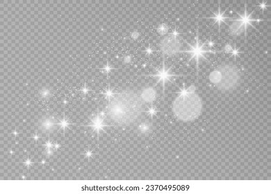 Brilliant dust vector shine. Glittering shiny ornaments for background. Vector illustration.
