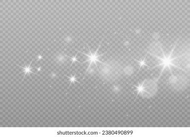 Brilliant dust vector shine. Glittering shiny ornaments for background. Vector illustration.	