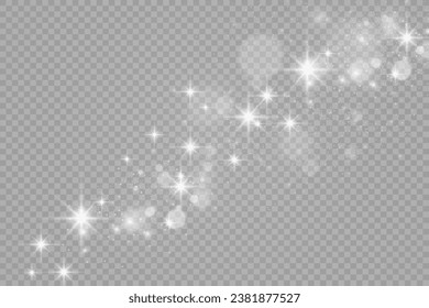 Brilliant dust vector shine. Glittering shiny ornaments for background. Vector illustration.