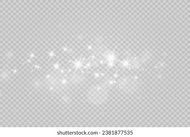 Brilliant dust vector shine. Glittering shiny ornaments for background. Vector illustration.