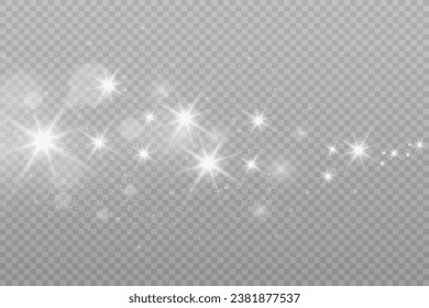 Brilliant dust vector shine. Glittering shiny ornaments for background. Vector illustration.