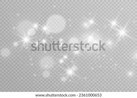 Brilliant dust vector shine. Glittering shiny ornaments for background. Vector illustration.	