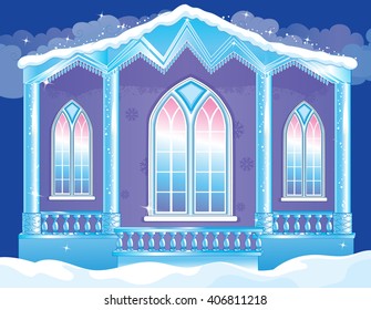 Brilliant Facade Of Ice Palace
