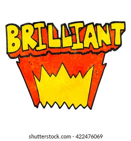 brilliant freehand drawn texture cartoon word