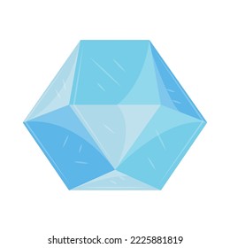 brillantes Edelsteinsymbol einzeln