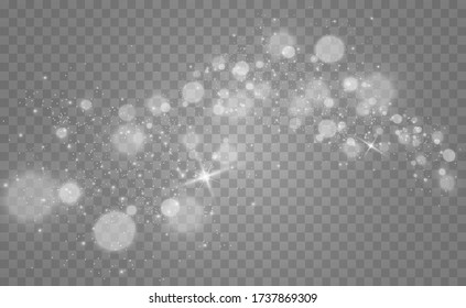 Brilliant gold dust vector shine. Glittering shiny ornaments for background. Vector illustration.