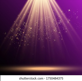 Brilliant gold dust vector shine. Glittering shiny ornaments for background. Vector illustration.