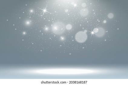 Brilliant gold dust vector shine. Glittering shiny ornaments for background. Vector illustration.