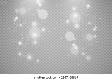 Brilliant gold dust vector shine. Glittering shiny ornaments for background. Vector illustration.