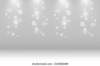 Brilliant gold dust vector shine. Glittering shiny ornaments for background. Vector illustration.