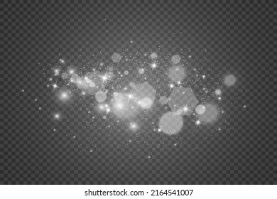 Brilliant gold dust vector shine. Glittering shiny ornaments for background. Vector illustration.
