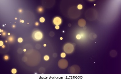 Brilliant gold dust vector shine. Glittering shiny ornaments for background. Vector illustration.	
