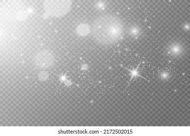 Brilliant gold dust vector shine. Glittering shiny ornaments for background. Vector illustration.	