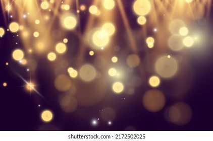 Brillante vectores de polvo de oro brillan. Brillantes adornos brillantes para el fondo. Ilustración vectorial.	