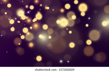 Brilliant gold dust vector shine. Glittering shiny ornaments for background. Vector illustration.	