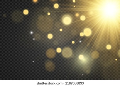 Brilliant gold dust vector shine. Glittering shiny ornaments for background. Vector illustration.	