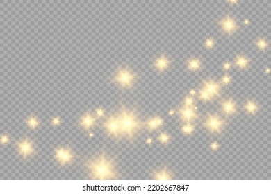 Brilliant gold dust vector shine. Glittering shiny ornaments for background. Vector illustration.	
