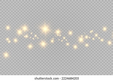 Brilliant gold dust vector shine. Glittering shiny ornaments for background. Vector illustration.	
