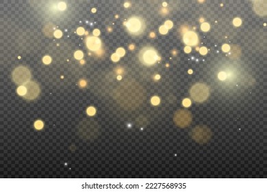 Brillante vectores de polvo de oro brillan. Brillantes adornos brillantes para el fondo. Ilustración vectorial.
