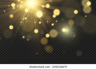 Brilliant gold dust vector shine. Glittering shiny ornaments for background. Vector illustration.	
