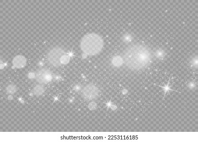 Brilliant gold dust vector shine. Glittering shiny ornaments for background. Vector illustration.