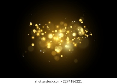 	
Brilliant gold dust vector shine. Glittering shiny ornaments for background. Vector illustration.