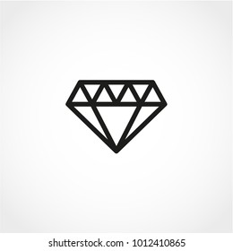 Brilliant Icon Isolated on White Background