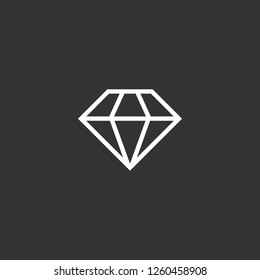 brilliant icon vector. brilliant sign on black background. brilliant icon for web and app