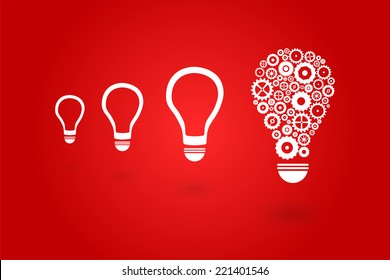Brilliant Idea Light Bulb Among Others Concept