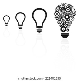 Brilliant Idea Light Bulb Among Others Concept